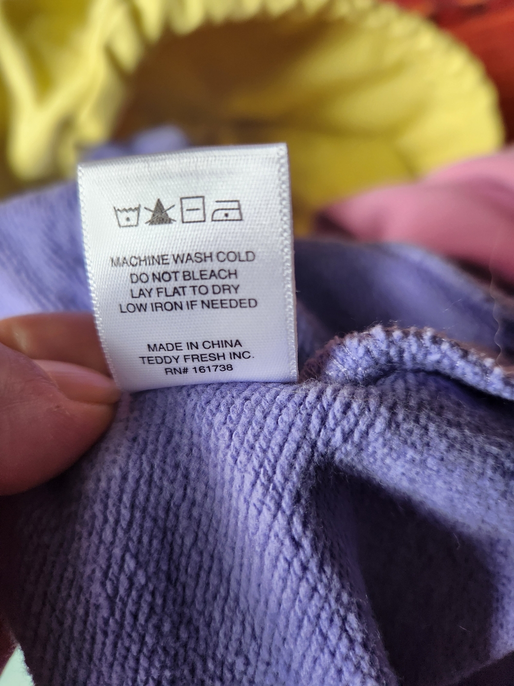 Teddy Fresh Colorblock Hoodie in Purple, Pink, Mint & Yellow - Picture 8 of 15